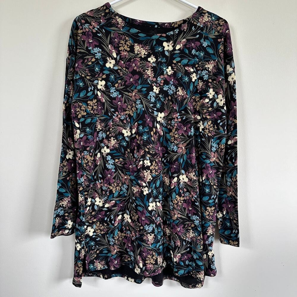 J Jill Tunic Womens SMALL Simply Supima Top Boho Cottage Summer Lightweight